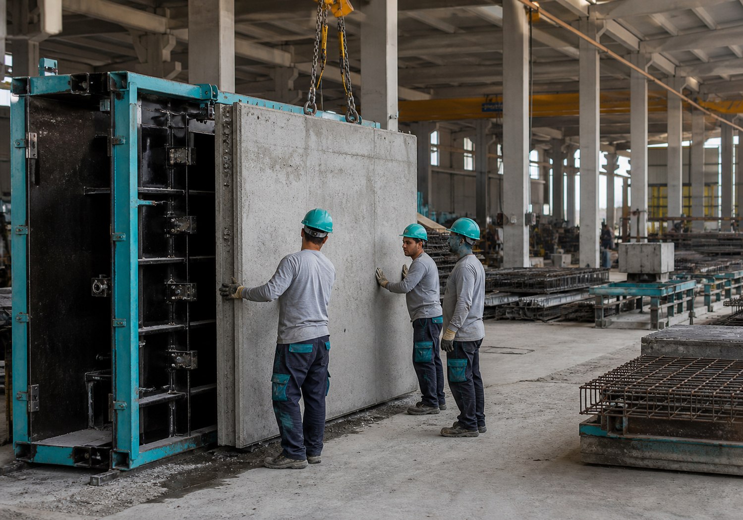 Efe Beton Prefabrik üretim sahası